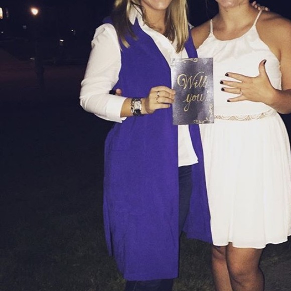 Beautiful cobalt blue trench vest - Picture 5 of 5